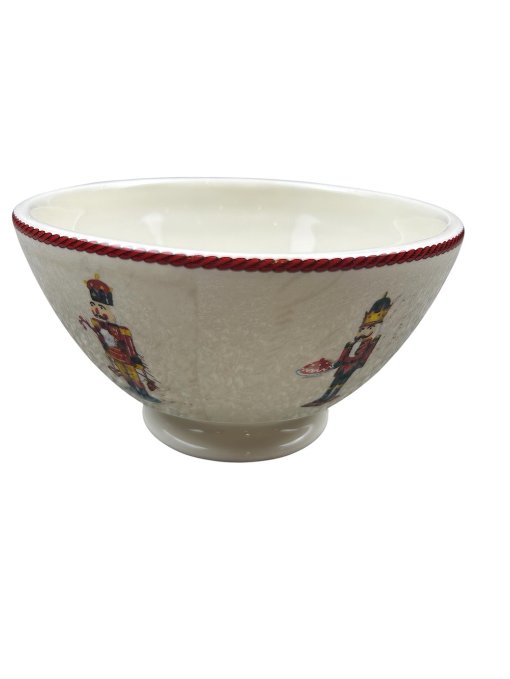 Williams Sonoma Nutcracker Footed Cereal Bowl Holiday Discontinued Replacement